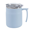 Coffee thermos stainless steel home use with glass, handle, wholesale