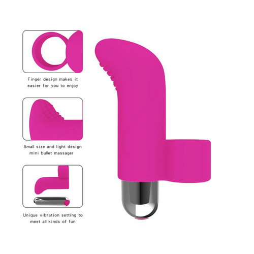 Silicone Rechargeable Bullet Finger Vibrator Vibrator Female Apparatus Masturbator Sex Toy Supplies Vibrator Delivery