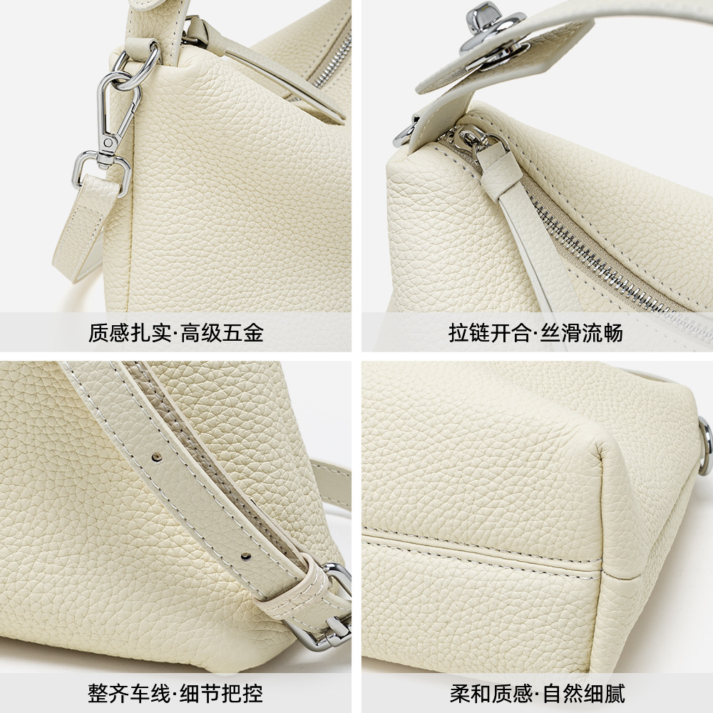 Women's New Luxury Genuine Leather Handbag - Trendy Minimalist Versatile Shoulder Bag & Commuter Crossbody Bag - Thumbnail 4