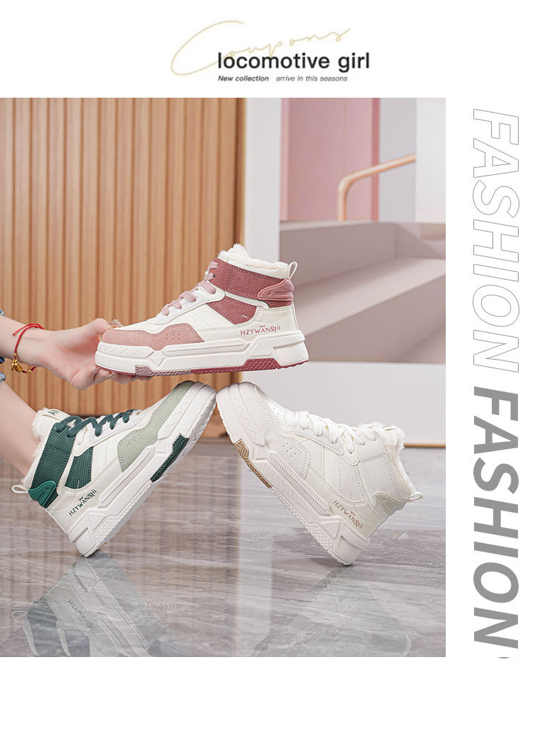 Scarpe da tavola in velluto invernale scarpe bianche scarpe calde in cotone scarpe da viaggio casual_voghion.com