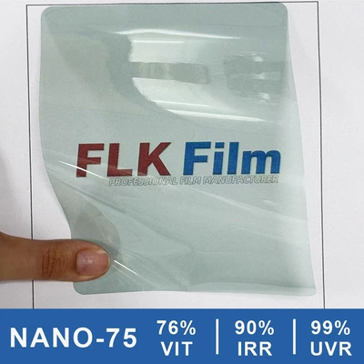 Nano Ceramic Film, High Thermal Insulation Solar Film for Cars, Carbon Film, Ceramic Window Film, Cross-Border Export, Bulk Purchasing, Whole Roll (Automotive Film) - width-152cm-nano-75-front-block