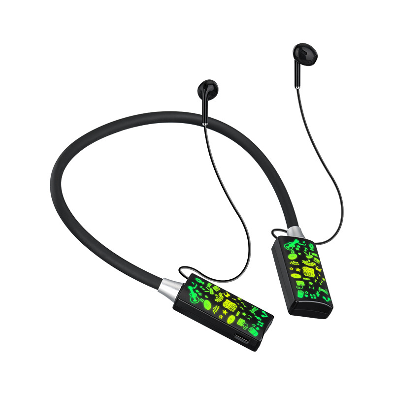 Auricular Bluetooth inalámbrico en la oreja deportes inalámbrico Bluetooth cuello auriculares Batería grande resistencia Huaqiang Norte al por mayor