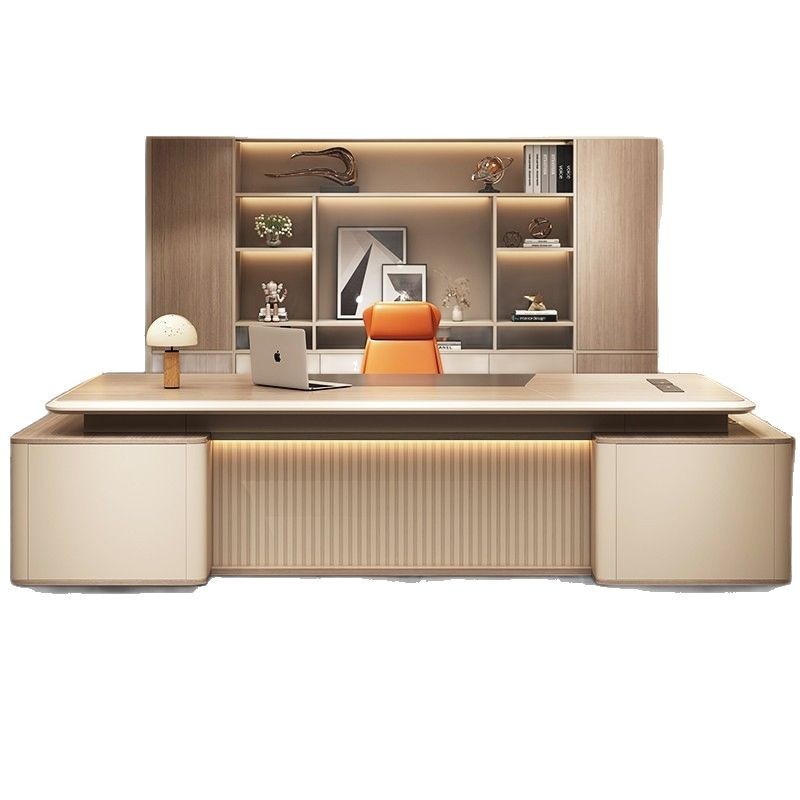 オフィス総裁断テーブル大班台社長主管組合オフィス現代テーブル軽豪華テーブル家具マネージャーシンプル|undefined