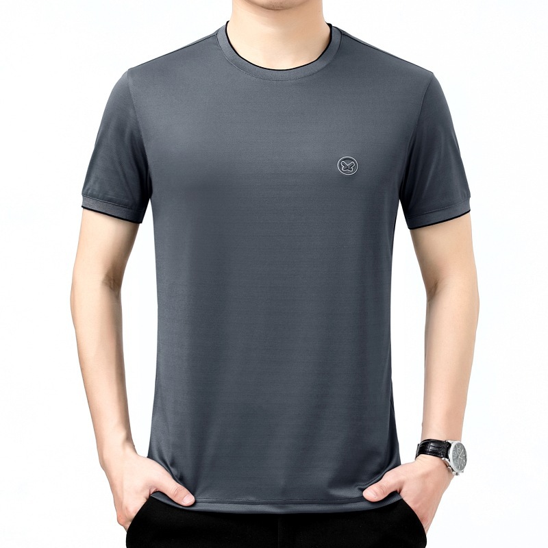 Silk short sleeve T-shirt