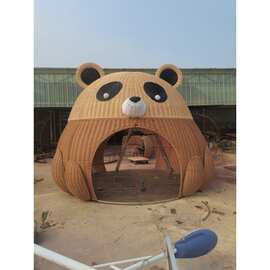网红藤编小屋藤编凉亭编织房子藤编树屋户外十二生肖小屋编织房子