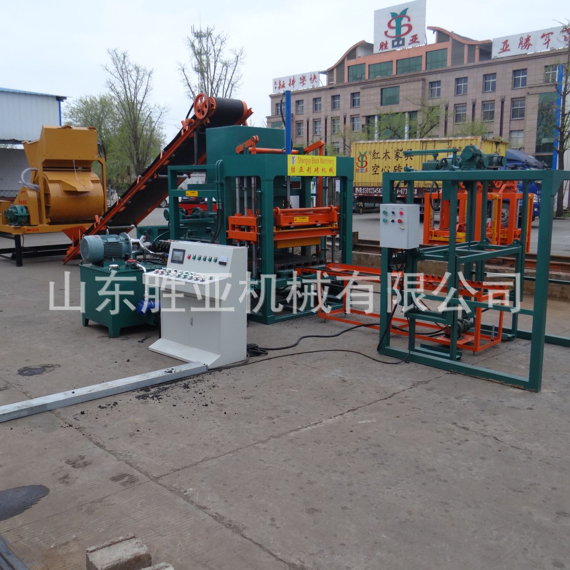 QT4-20砖机 液压砖机 空心砖机 免烧砖机 水泥砖机