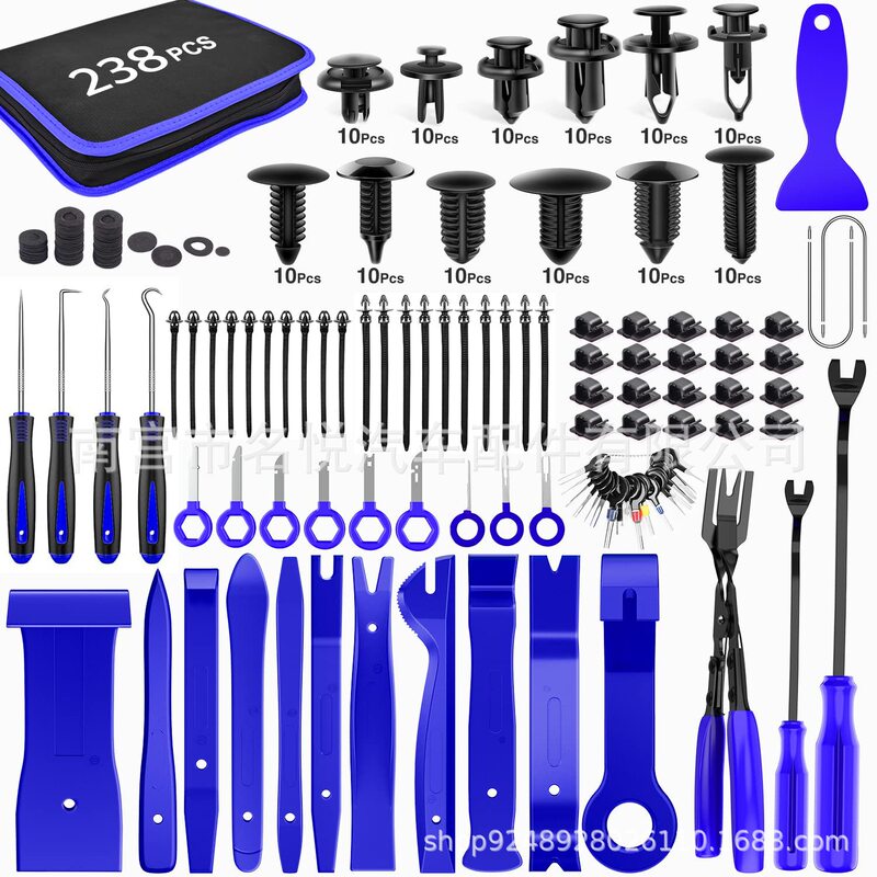 19pcs汽车音响拆装工具38/238/330pcs撬板卡扣起子仪表台拆卸套装|undefined