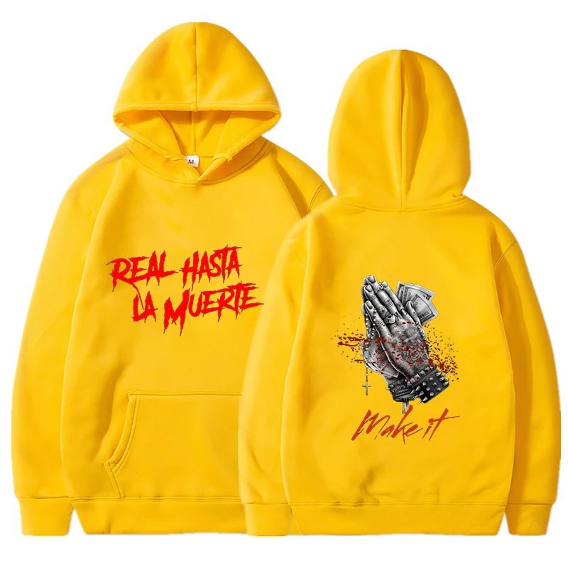 Rapper Anuel AA Men's Hoodie Men's and Women's Fashion Simpl