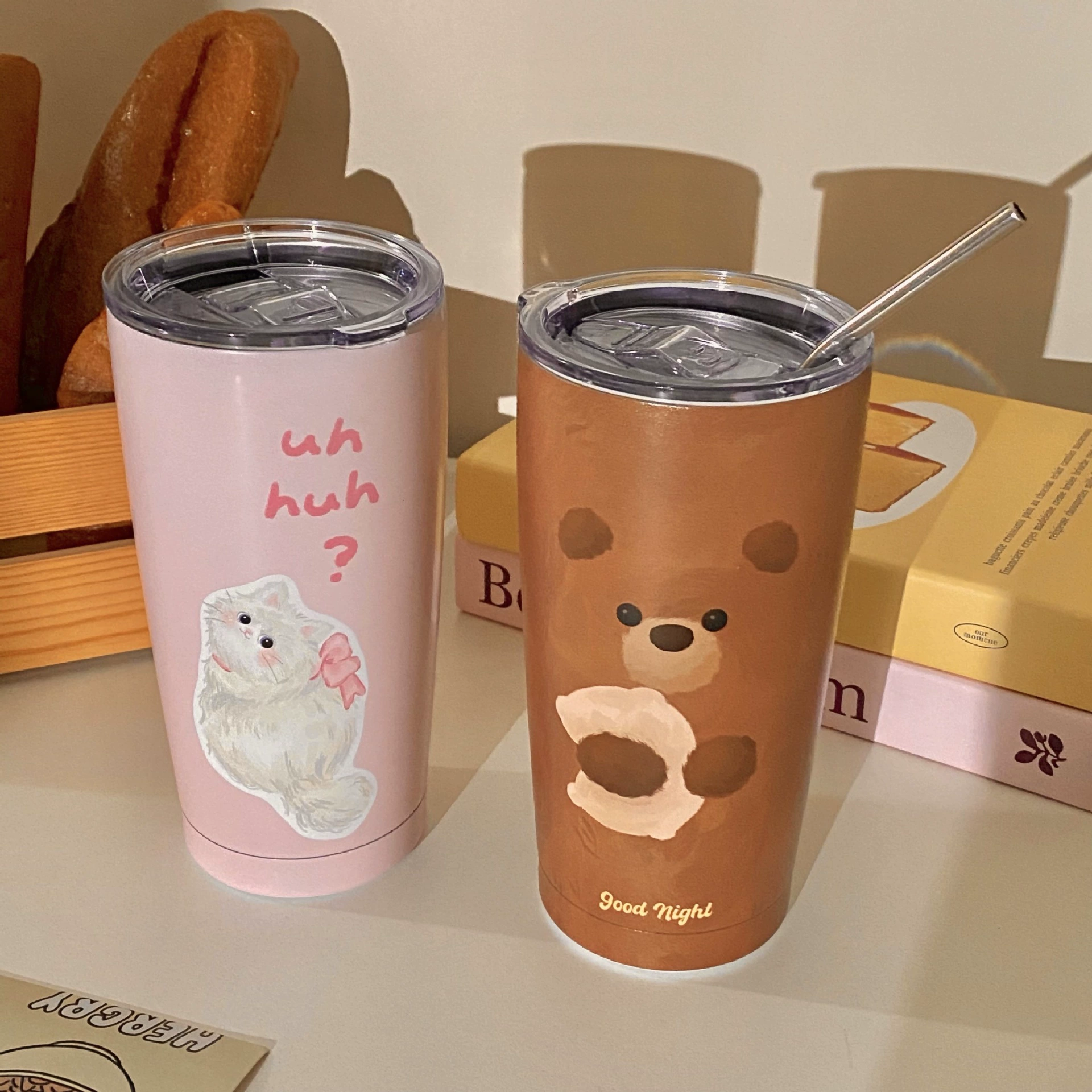 Натуральное маленькое кофейное стекло из нержавеющей стали, вместительная высококачественная соломинка со стеклом