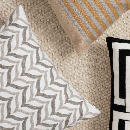 Nordic embroidery cotton canvas chain embroidery ins pillow cushion cover model room car sofa chair cushion wholesale