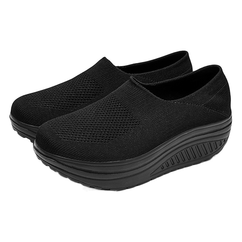 Wishアマゾンクロスボーダー大きいサイズマザーズシューズシューズスニーカー靴ナースシューズレディースシューズ厚い底eva底ルーズシューズ