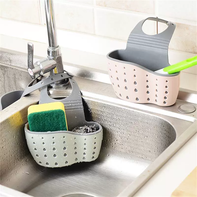 Double-layer sponge hanging organiser, steel wire, storage system, drying rack