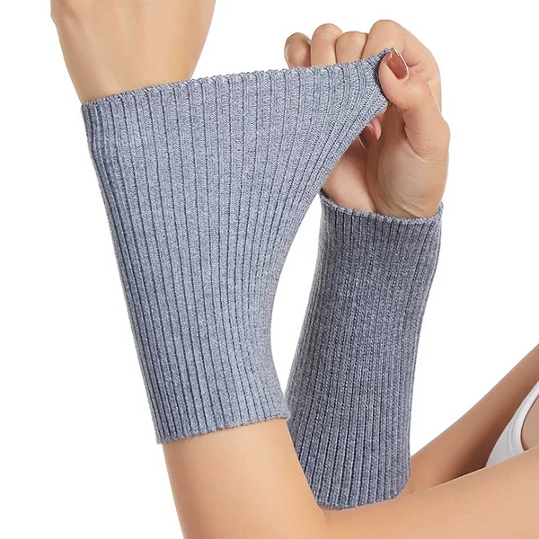 Cashmere Wristbands for Men and Women, Autumn and Winter Warm Wrist Joints, Cold-Proof Breathable Gloves, Fashionable Sports Anti-Sprain