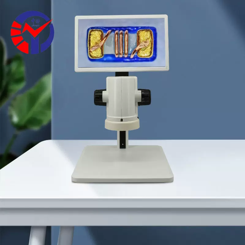 VZ8高清视频显微镜 可测量拍录像11.6寸显示器一体式电子显微镜