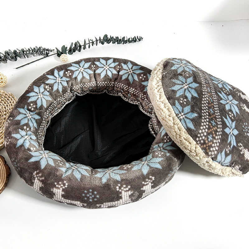 Cat's Dog's Pet Long Plush Winter Warm and Comfortable Nest Can Be Dog Mat_voghion.com