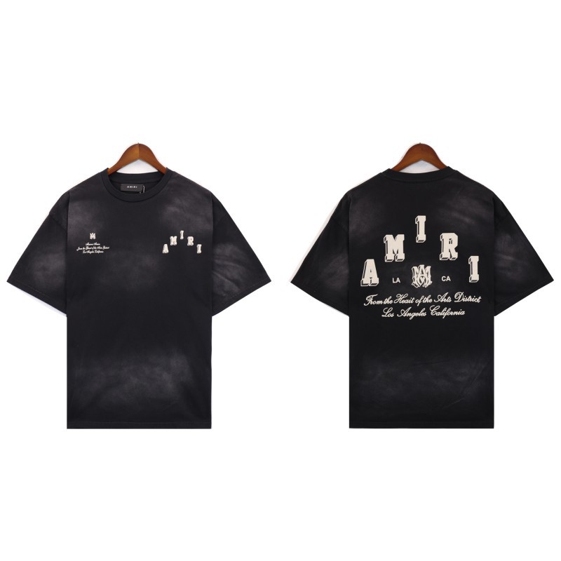 Am24 nuevo logo camiseta de manga corta número 22 lavado retro pareja tendencia deportes 5 puntos pantalones cortos traje 1ri