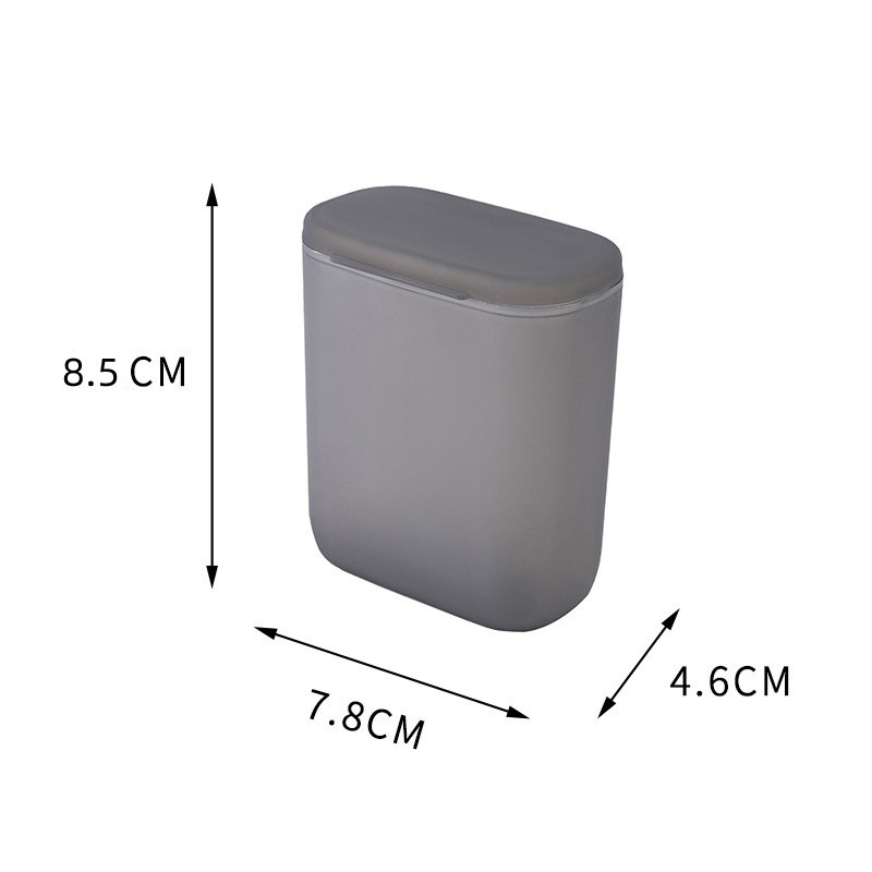 Caja de almacenamiento portátil de plástico Caja de almacenamiento de cargador de auriculares de escritorio Cable de datos integrado Caja de acabado de escritorio con tapa