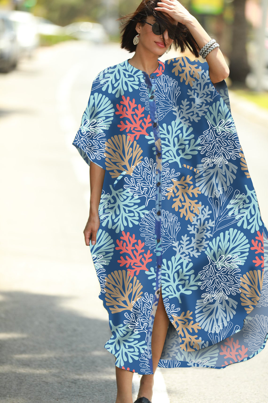 New Loose Large Size Vacation Robe Sun Protection Clothing Cardigan Beach Jacket Bikini Cover-up Swimsuit Blouse in Cover Ups