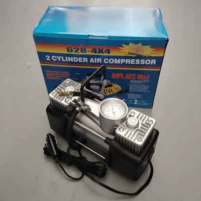 Pump Inflator, Hava nasosu - metal-handle-true-double-cylinder