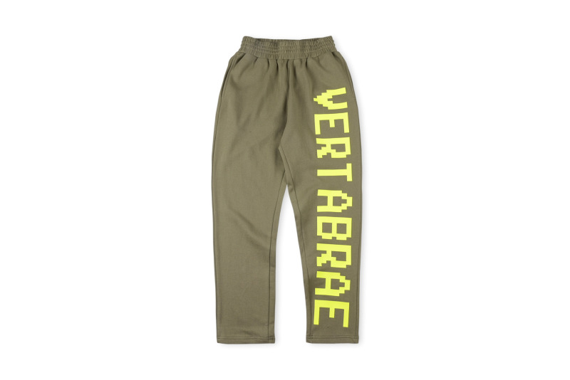 跨境外贸男女明星同款Vertabrae sweatpants镶钻立体字休闲长裤|undefined