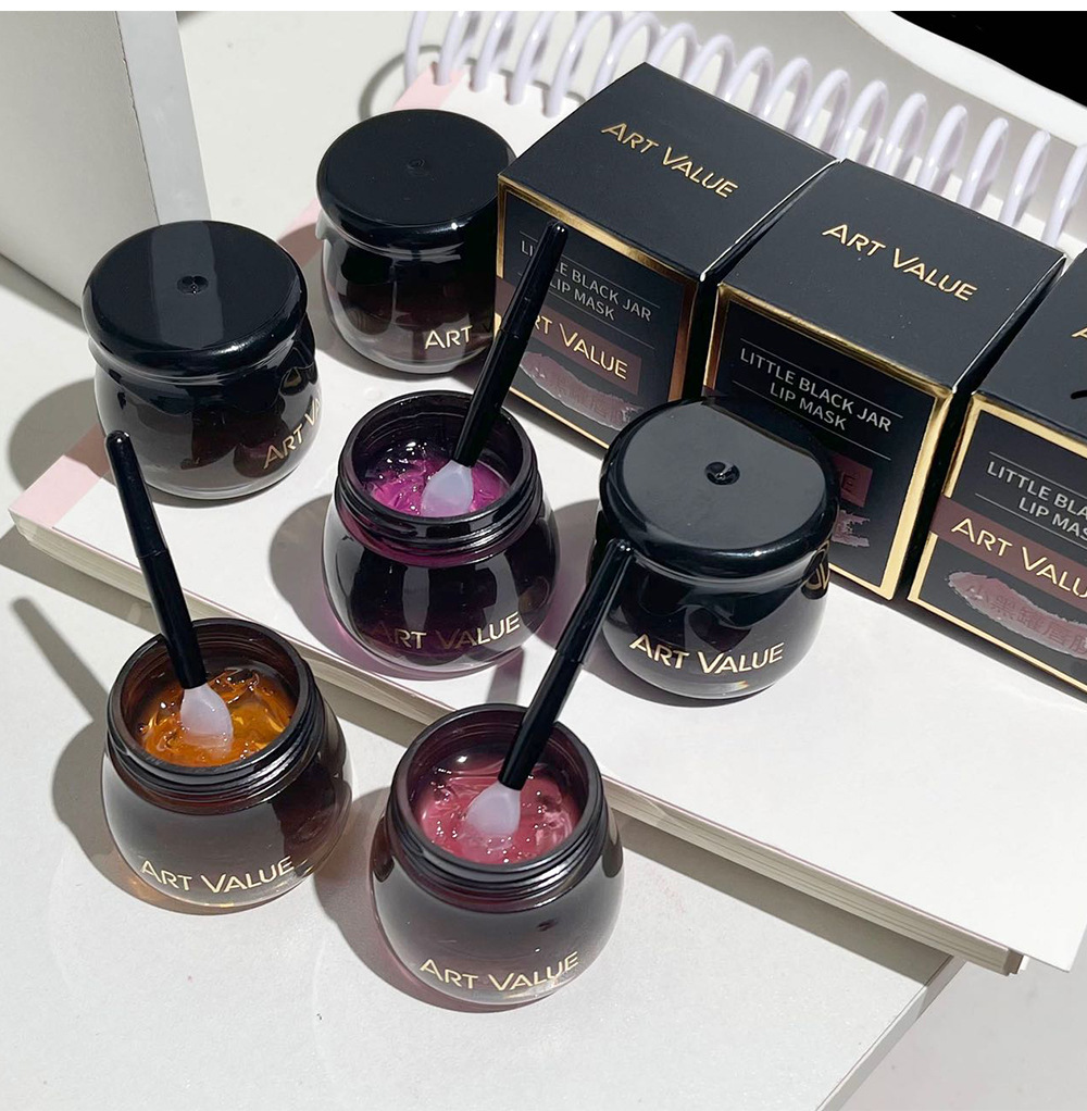 Art Value Little Black Can Lip Mask Moisturizing and Nourishing Lip Balm Refreshing and non-greasy Versatile Lip Makeup Affordable Cross-border Batch undefined