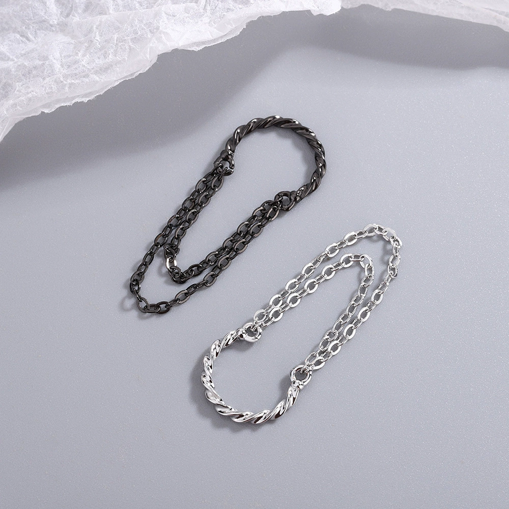 Small golden chain, earrings, ear clips, no pierced ears, simple and elegant design, Korean style