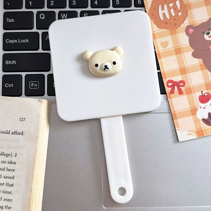 White Rilakkuma [square pull-out mirror comb]