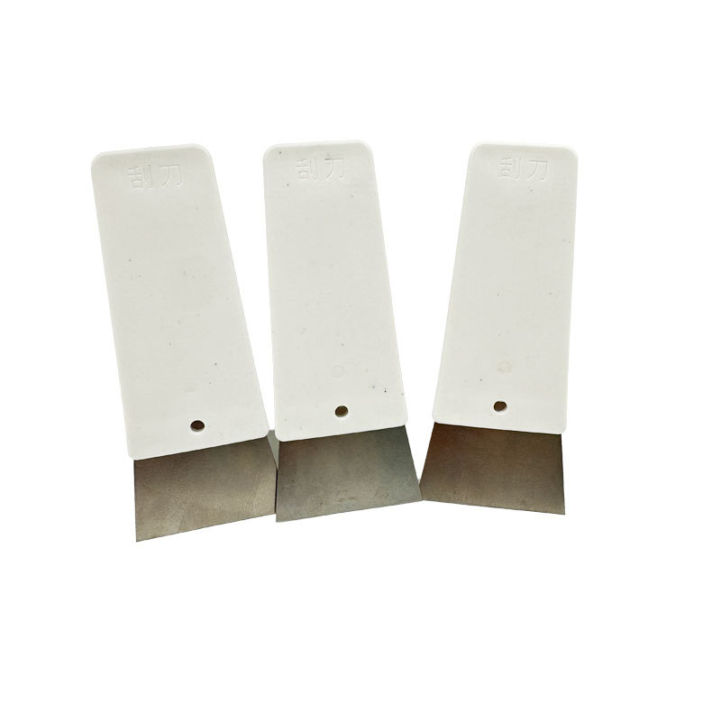 Raspador de calafateo de arena de colores epoxi, espátula de limpieza, raspador de papel tapiz, raspador de película para coche, herramienta de costura plana.