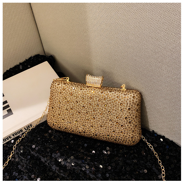 Bolsa de cena flash transfronteriza, bolsas de cena de diamantes calientes, bolsas de mano de diamantes de lujo, bolsas de mano de moda de fiesta