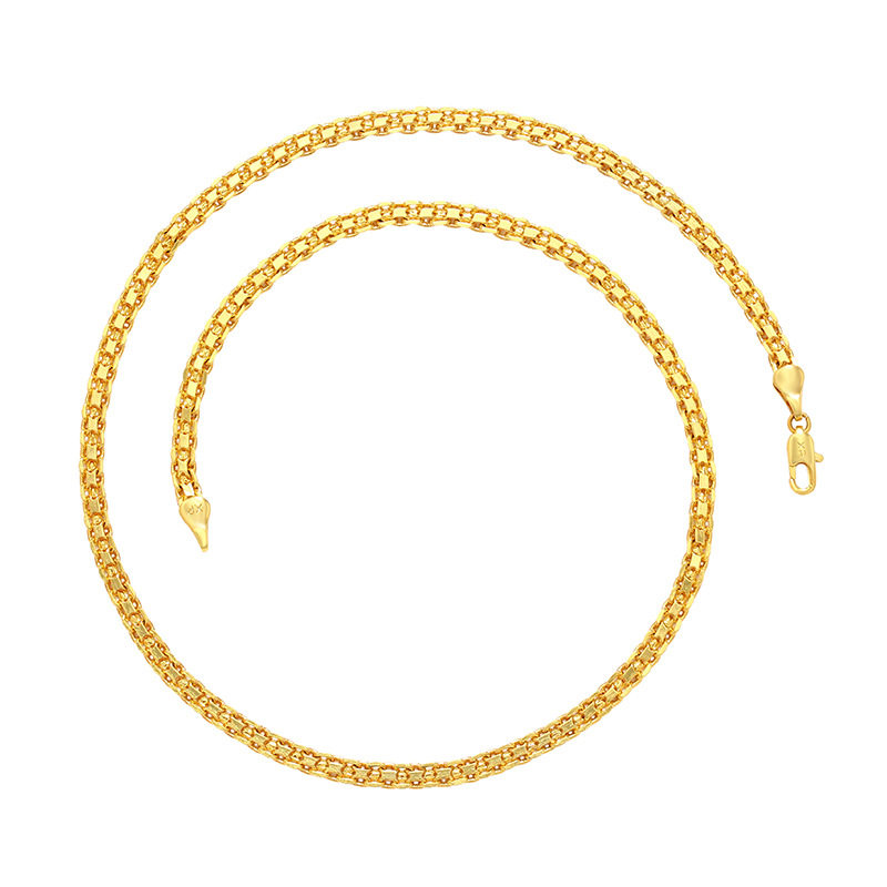 Xuping aleación de cobre de otoño y invierno de simulación galvanizado 24K collar de moda de mujeres joyas de comercio exterior transfronterizas simple joyería