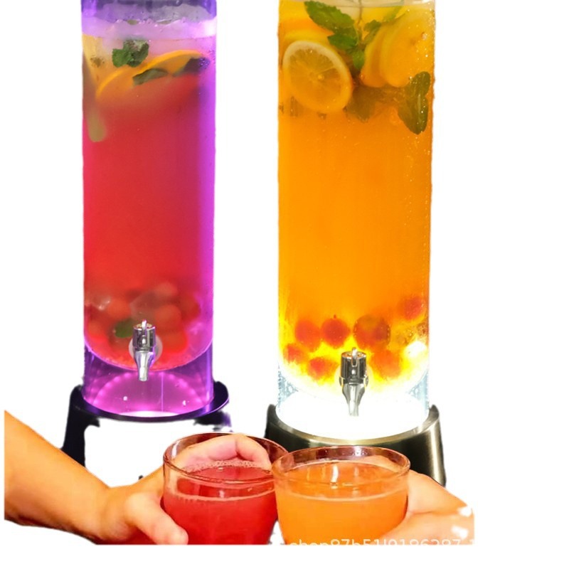 Cañón de vino Bar barril de cerveza especial con grifo claro bar olla de jugo barril de Cola Internet celebridad barril de cerveza de barril contenedor Cañón de vino emisor de luz