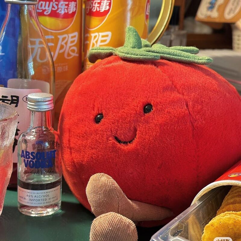 Trendy New Fun Tomato Plush Toy Doll Wedding Gift Doll Machine Foreign Trade