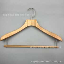 榉木实木衣架星级酒店服装必备挂件展示防滑多功能收纳同款挂衣