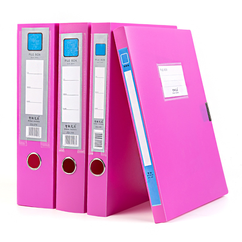 Suministros de oficina al por mayor Caja de archivos A4 Caja de archivo Caja de almacenamiento plegable de plástico envío libre