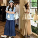 Summer breast-feeding clothes go out to wear hot mom 2025 new fashion Korean version of loose breast-feeding jacket wide leg pants suit tide