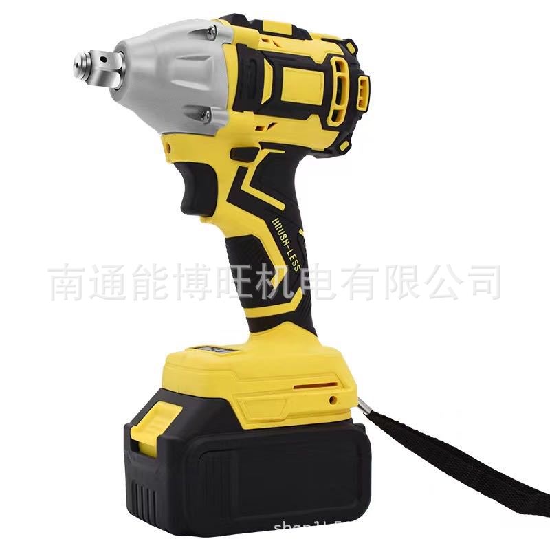 Llave de impacto de pistola de aire eléctrica transfronteriza recargable de alta potencia llave eléctrica de litio reparación de automóviles pistola de aire al por mayor