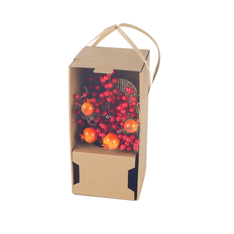 Caja portátil de flor de protección Caja de regalo de piel gruesa y endurecida Caja portátil no deformada Caja de embalaje de flores inmortales Caja de papel
