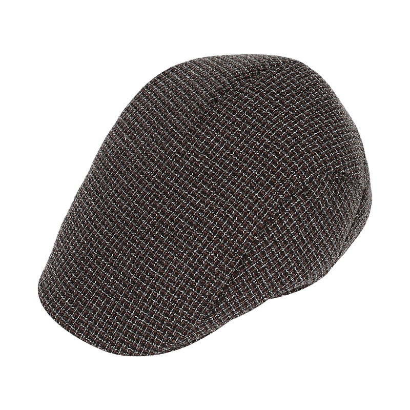Sombrero de los hombres de primavera y verano nuevo de mediana edad y ancianos hacia adelante sombrero transpirable a prueba de sol delgada gorra de pico boina británica sombrero de pintor