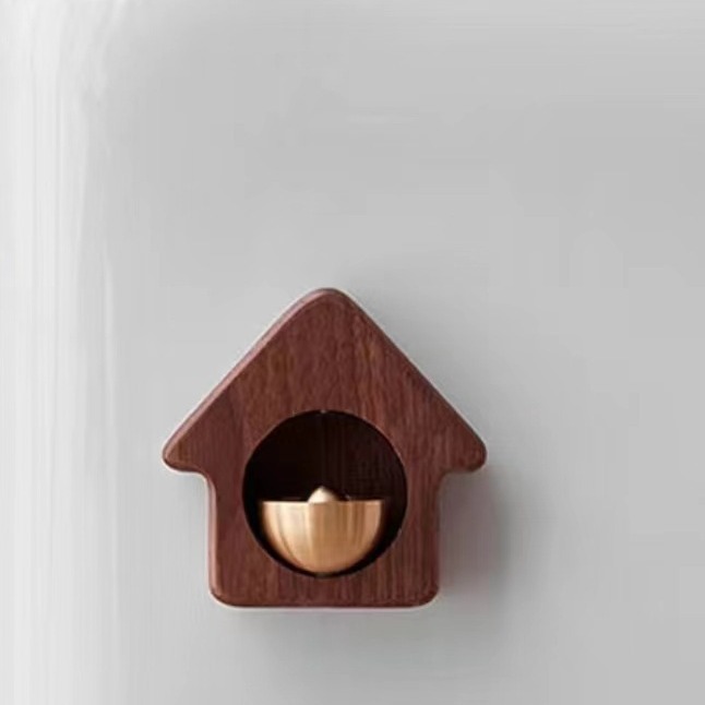 如意猫幸福屋吸门式风铃进门提醒铃铛撞铃入户多巴胺门铃挂饰礼物