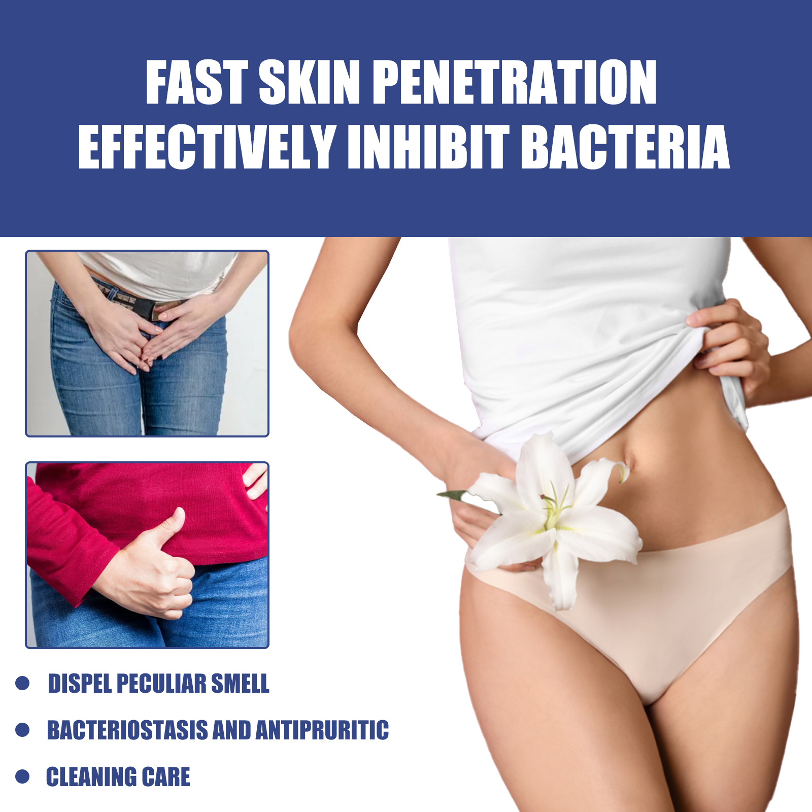 Le liquide de soin pour le corps pour femmes South Moon est une solution nettoyante pour la peau douce, non irritante et inodore pour les femmes._voghion.com