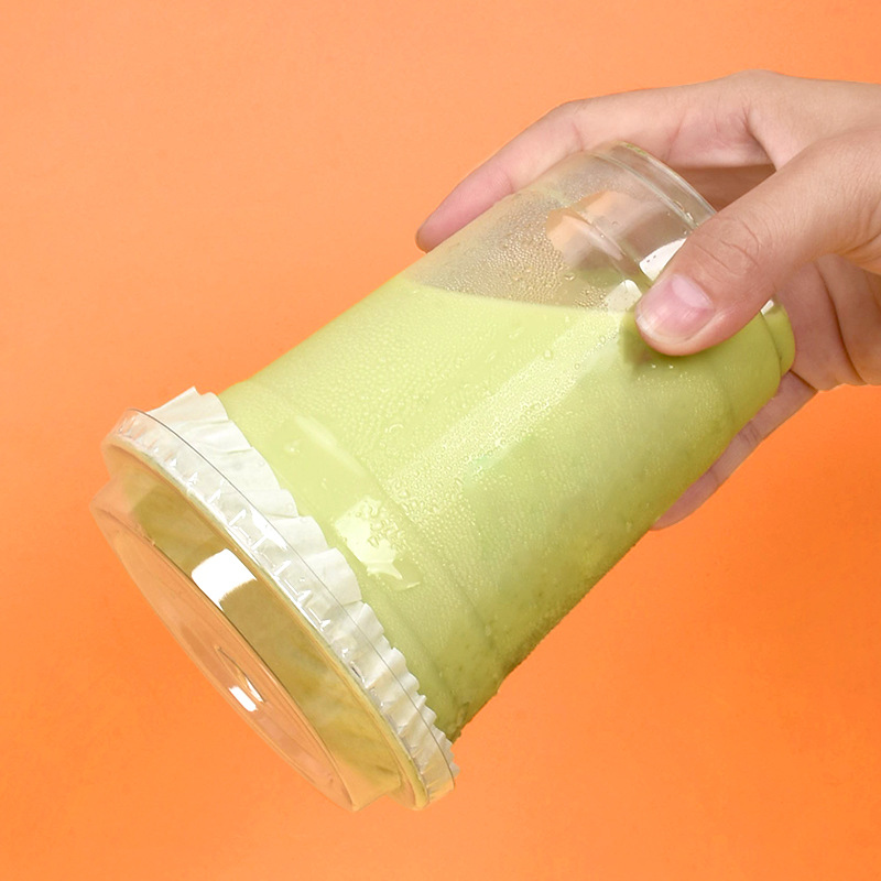 Té de leche a prueba de fugas de papel de grado alimenticio embalaje desechable película de sellado taza de café a prueba de derrame bebida de leche de soja papel espaciador