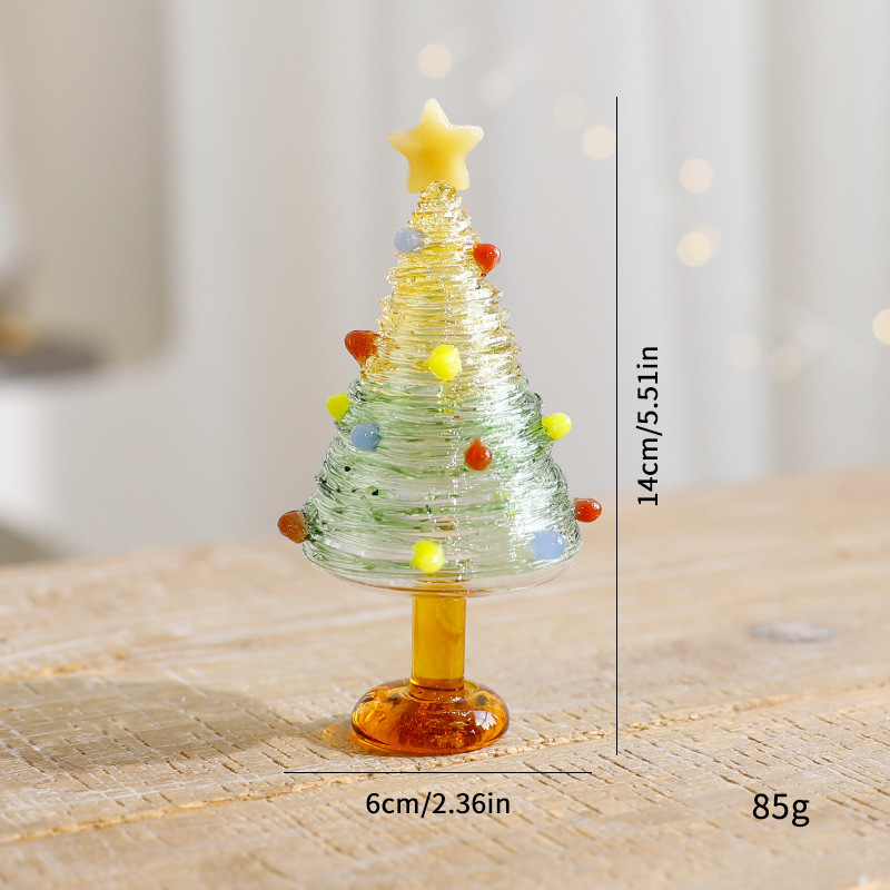 Árbol de Navidad pinzado (12CM amarillo + verde)