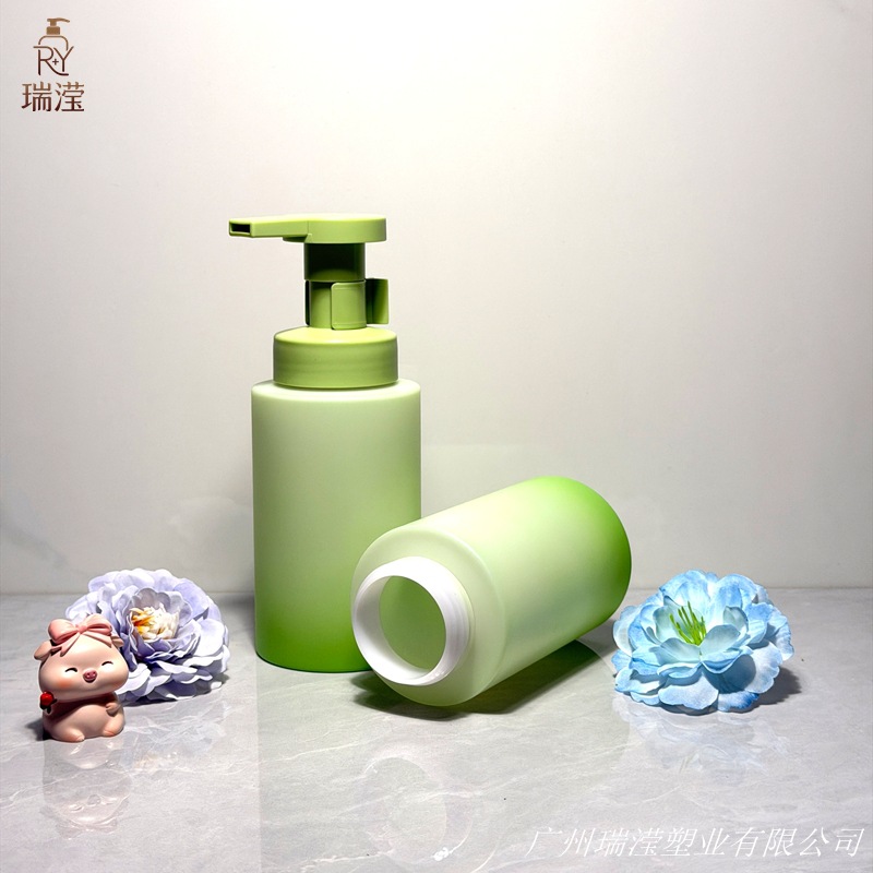 200ml洁面慕斯泡泡瓶慕斯起泡瓶按压泵头瓶圆肩塑料卸妆油 包装瓶