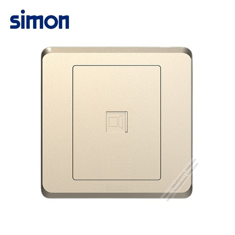 Simon/西蒙 C20 一位信息插座（香槟金）255218-44