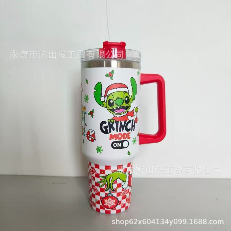 格林奇40oz汽车杯304不锈钢保温杯便携家用防摔水杯创意高颜值|undefined