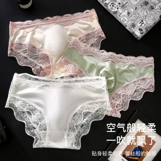 男士3D凸囊高弹透气男士内裤跨境外贸男士蕾丝花边透气三角裤