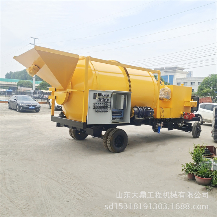 移动式沥青热合搅拌站 公路修补沥青料混合料搅拌车 1-5方可选