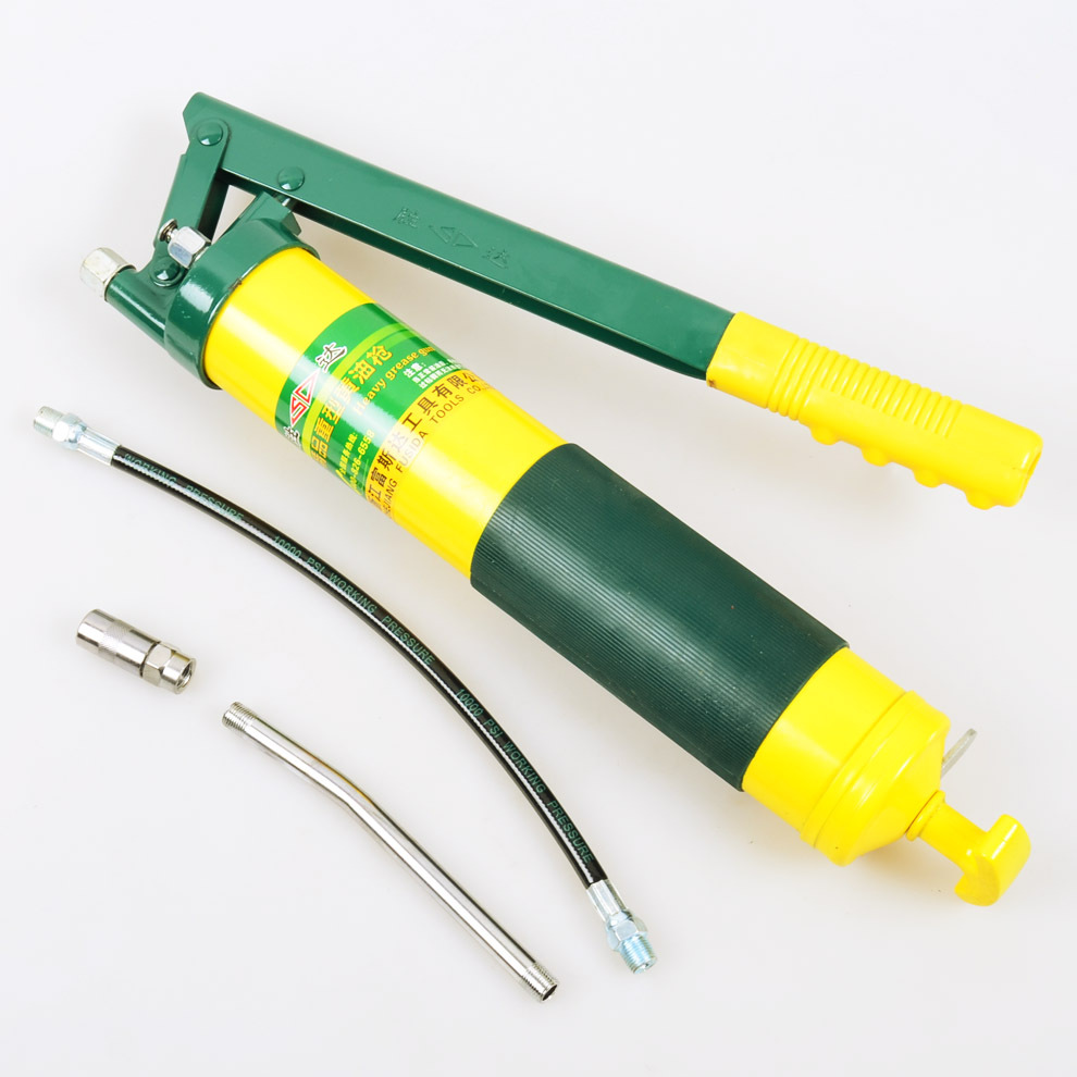 胜达精品重型黄油枪手动注油枪高压500cc机修工具批发锌合金材质