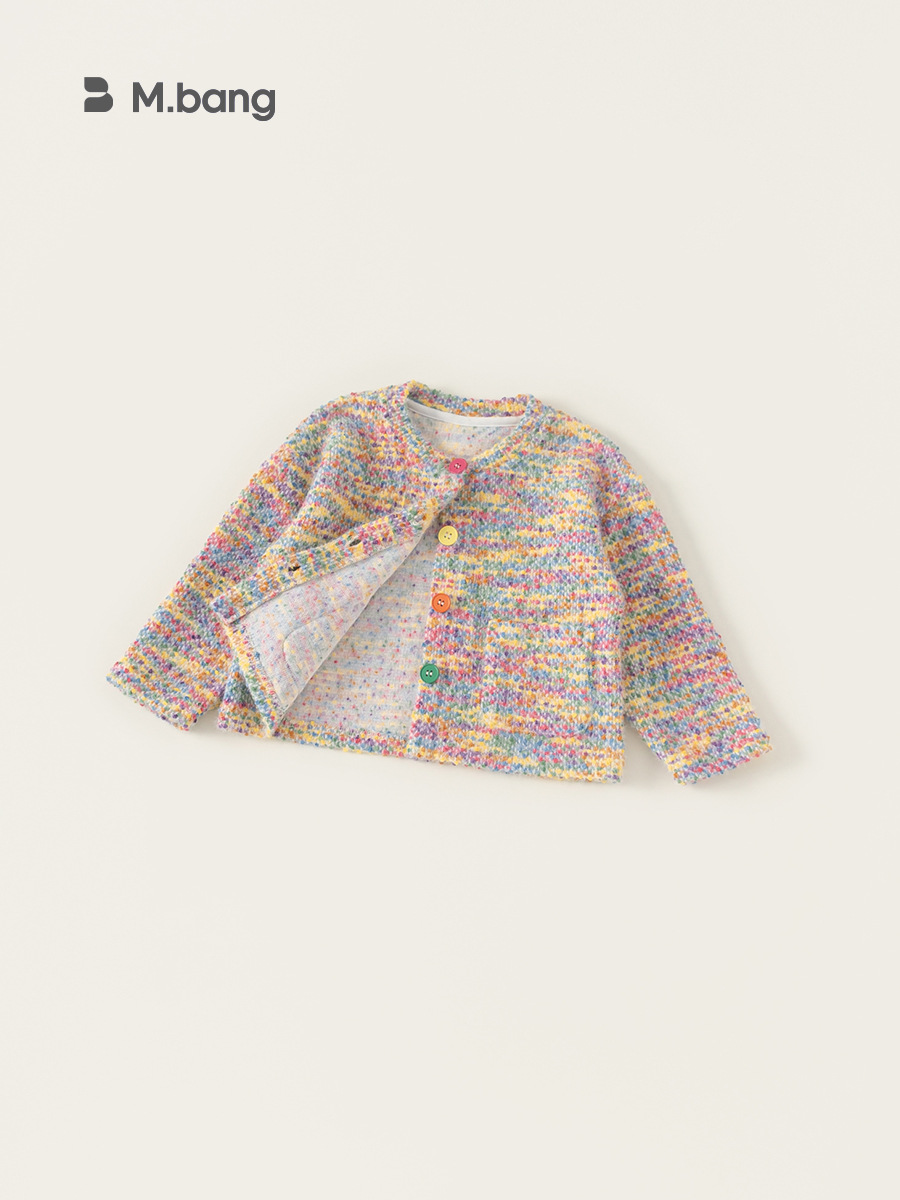 Yoobao ropa infantil suéter de niña abrigo de otoño invierno bebé flojo viento suave tejido cardigan suéter de lana