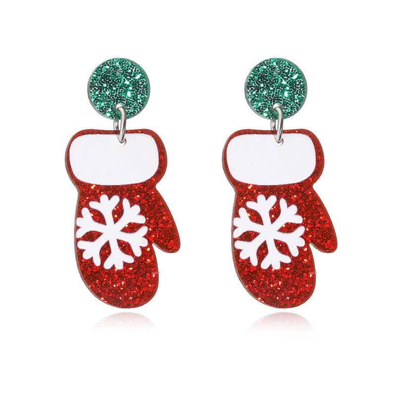 Joyería de vacaciones de Navidad transfronteriza pendientes de Santa Claus pendientes femeninos estilo ins pendientes de vacaciones de moda pendientes joyas